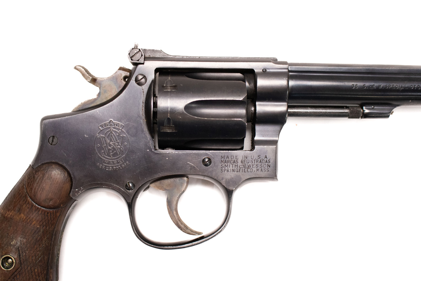 SMITH AND WESSON Pre Model 10 MP 38 Special Police Trade-in Revolver