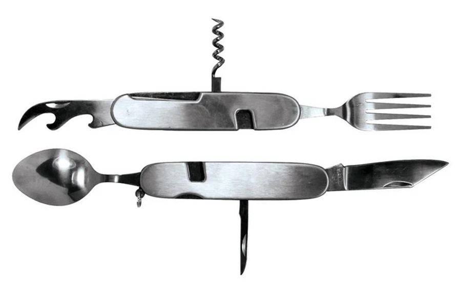 SONA ENTERPRISES 7 In 1 Stainless Steel Multi Function Camping Tool and Nylon Pouch