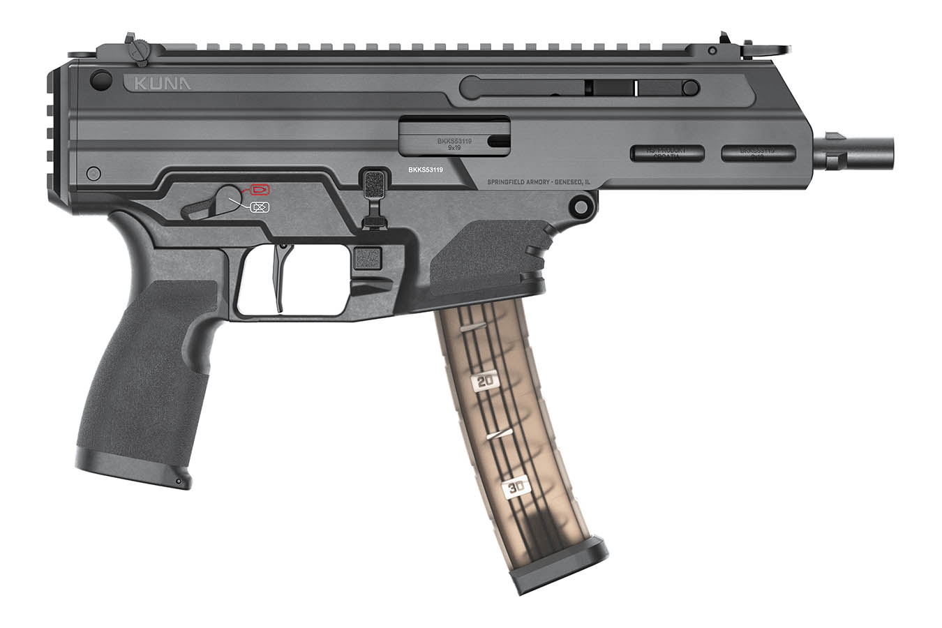 SPRINGFIELD Kuna Tri-Lug 9mm Roller-Delayed Pistol