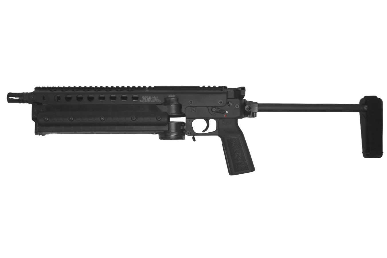 KELTEC KP50 5.7x28mm Semi-Auto Pistol with Brace