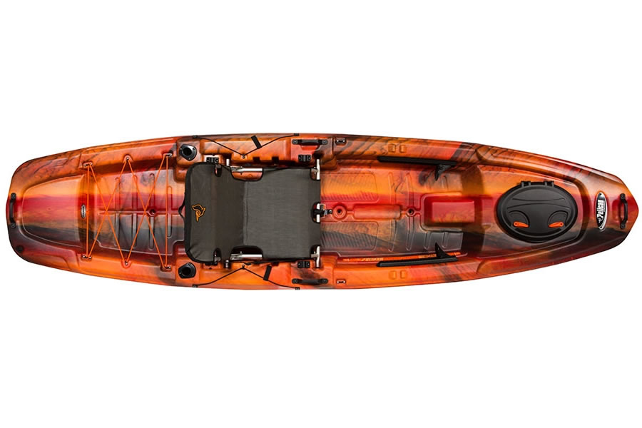 Shop Pelican Boats Kayak The Catch 120 Fade Lava for Sale Online