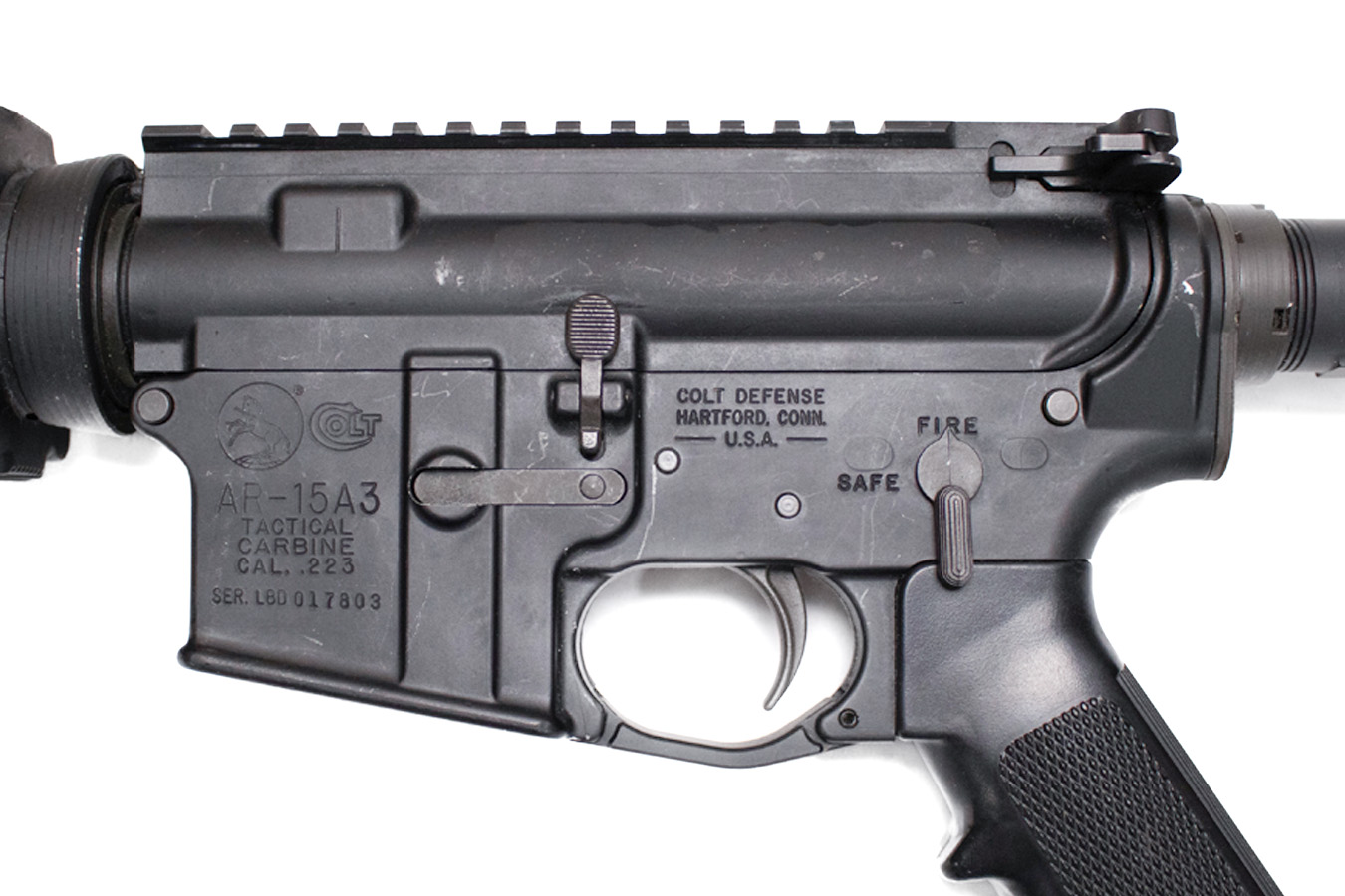 COLT AR-15A3 5.56 Police Trade-In Rifle with Military/Government Restricted Rollmark and Weapon Light (No Magazine)