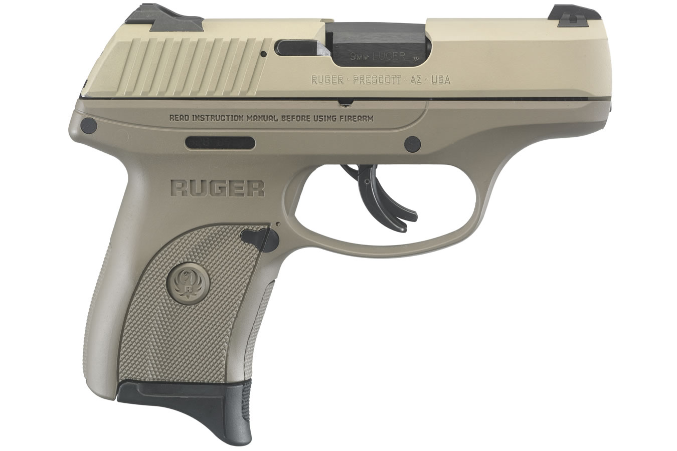 RUGER LC9s 9mm FDE Sage Cerakote Carry Conceal Pistol