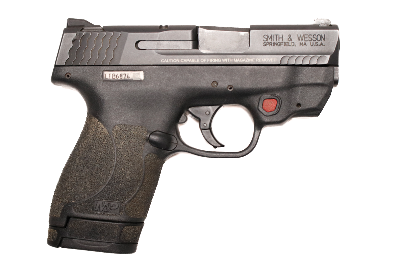 SMITH AND WESSON M&P9 Shield M2.0 9mm Police Trade-In Pistol with Crimson Trace Laser