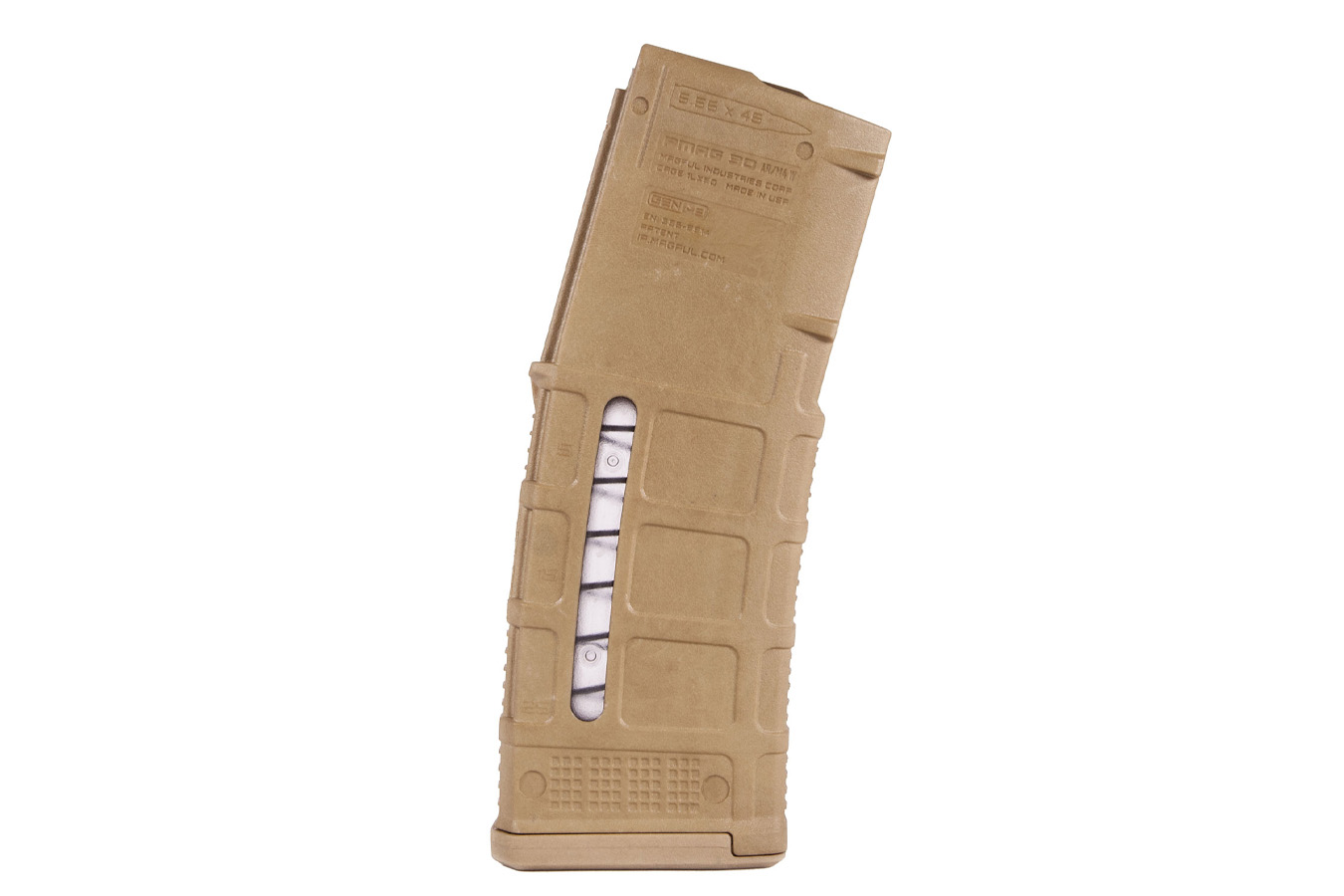 MAGPUL PMAG GEN M3 30rd Detachable w/Capacity Window 223 Rem/5.56x45mm NATO Fits AR-15/M16/M4 Coyote Tan Polymer