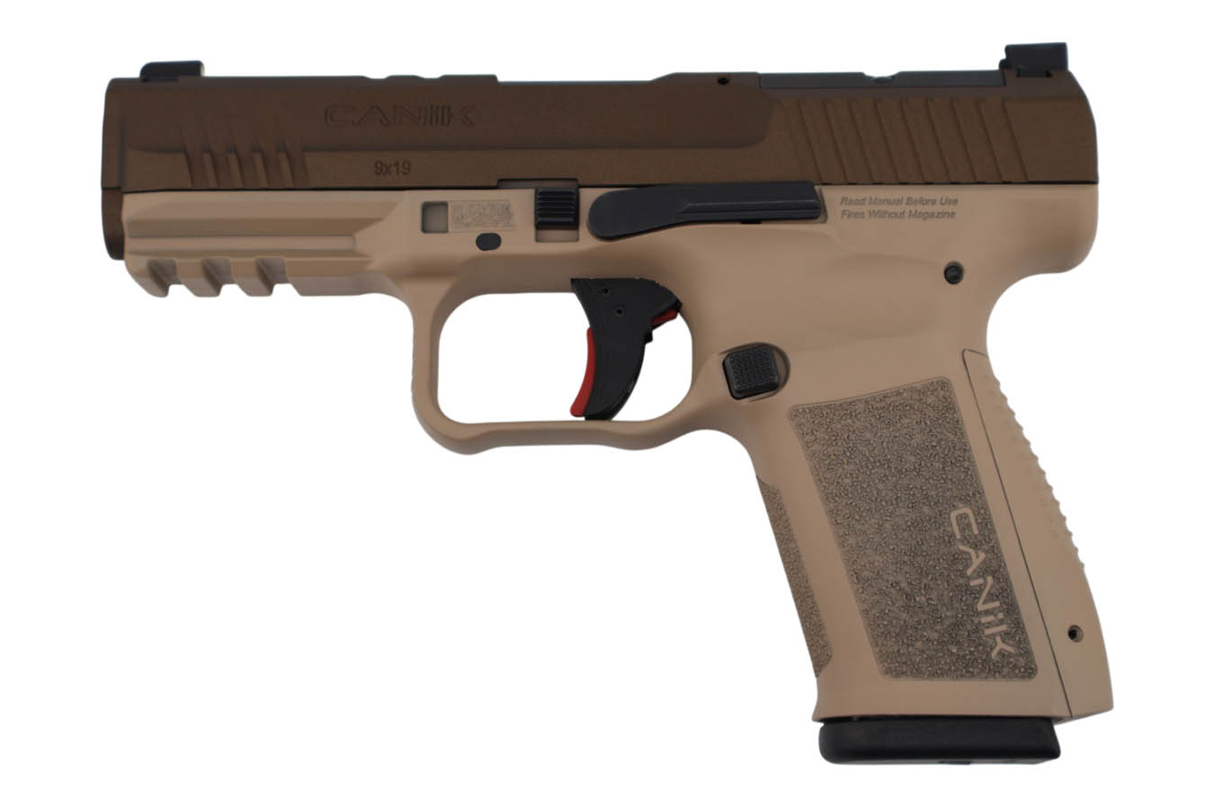 CANIK METE SF 9mm Optic Ready Pistol with Two-Tone Finish and Ported Barrel
