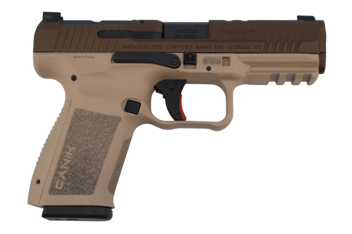 CANIK METE SF 9mm Optic Ready Pistol with Two-Tone Finish and Ported Barrel