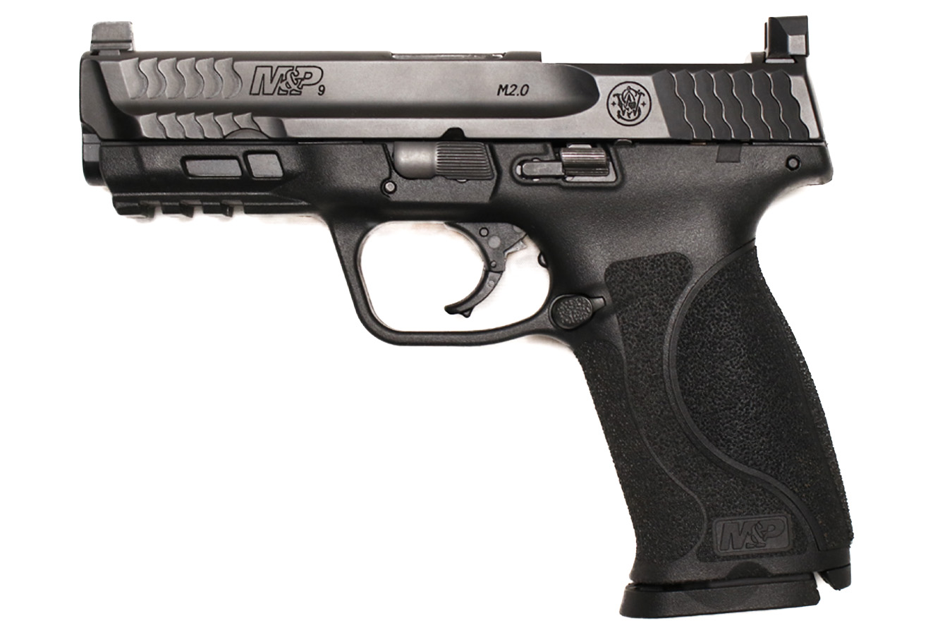 SMITH AND WESSON M&P9 M2.0 9mm Optic Ready Used Law Enforcement Sample Pistol with Suppressor Height Night Sights