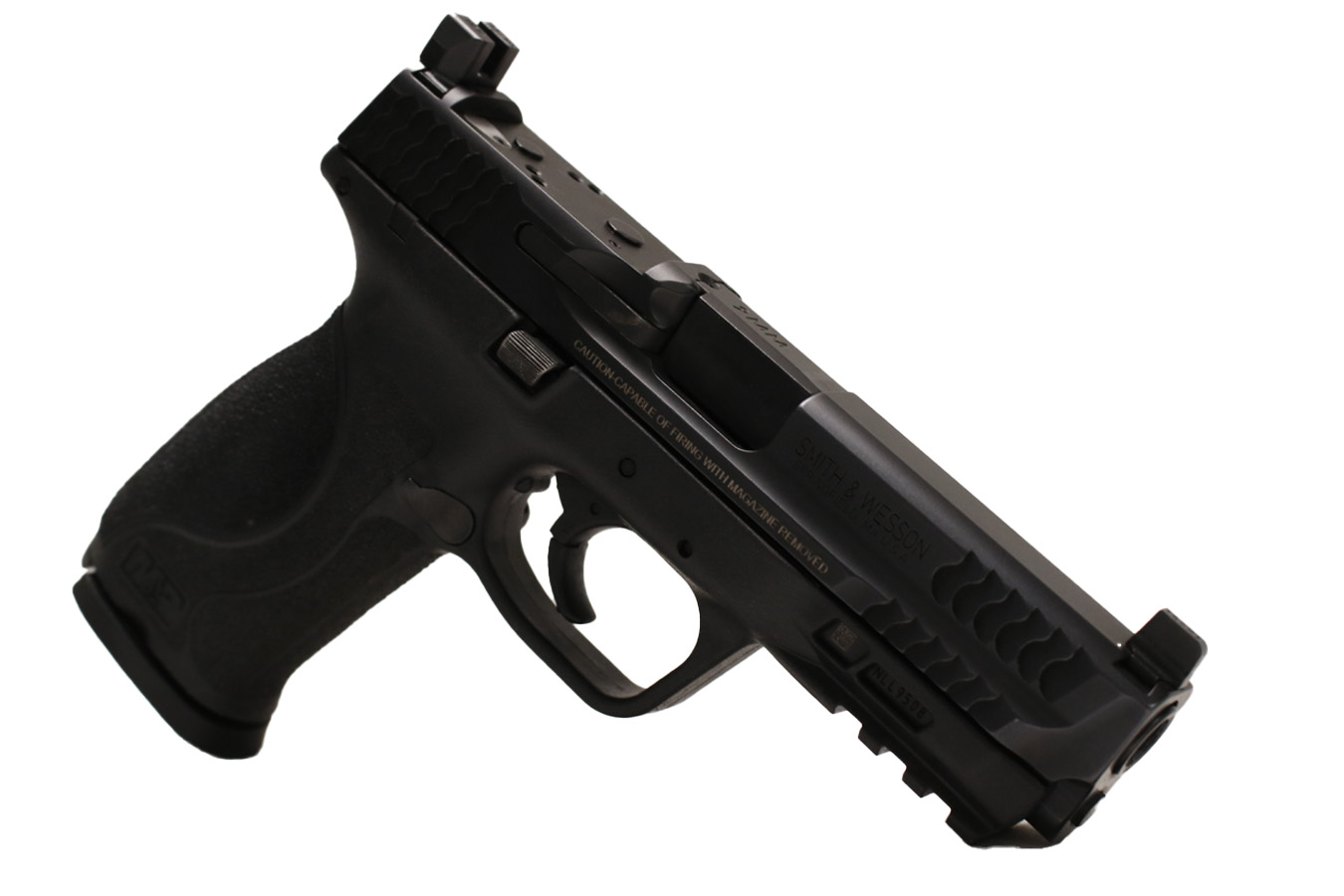 SMITH AND WESSON M&P9 M2.0 9mm Optic Ready Used Law Enforcement Sample Pistol with Suppressor Height Night Sights