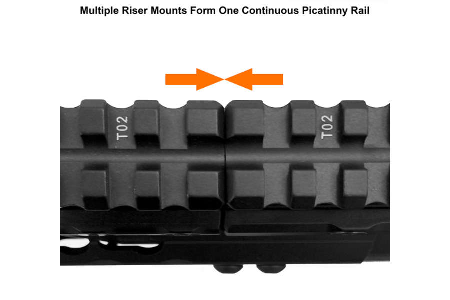 LEAPERS UTG Super Slim Picatinny Riser Mount, 0.83in Height, 13-slot