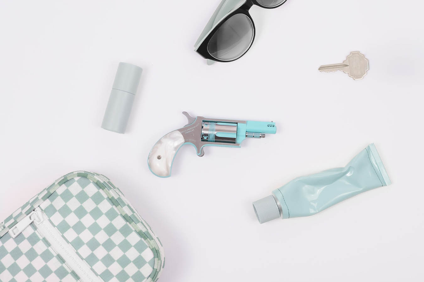 NORTH AMERICAN ARMS Iris 22WMR Mini Revolver with Turquoise Cerakote Finish