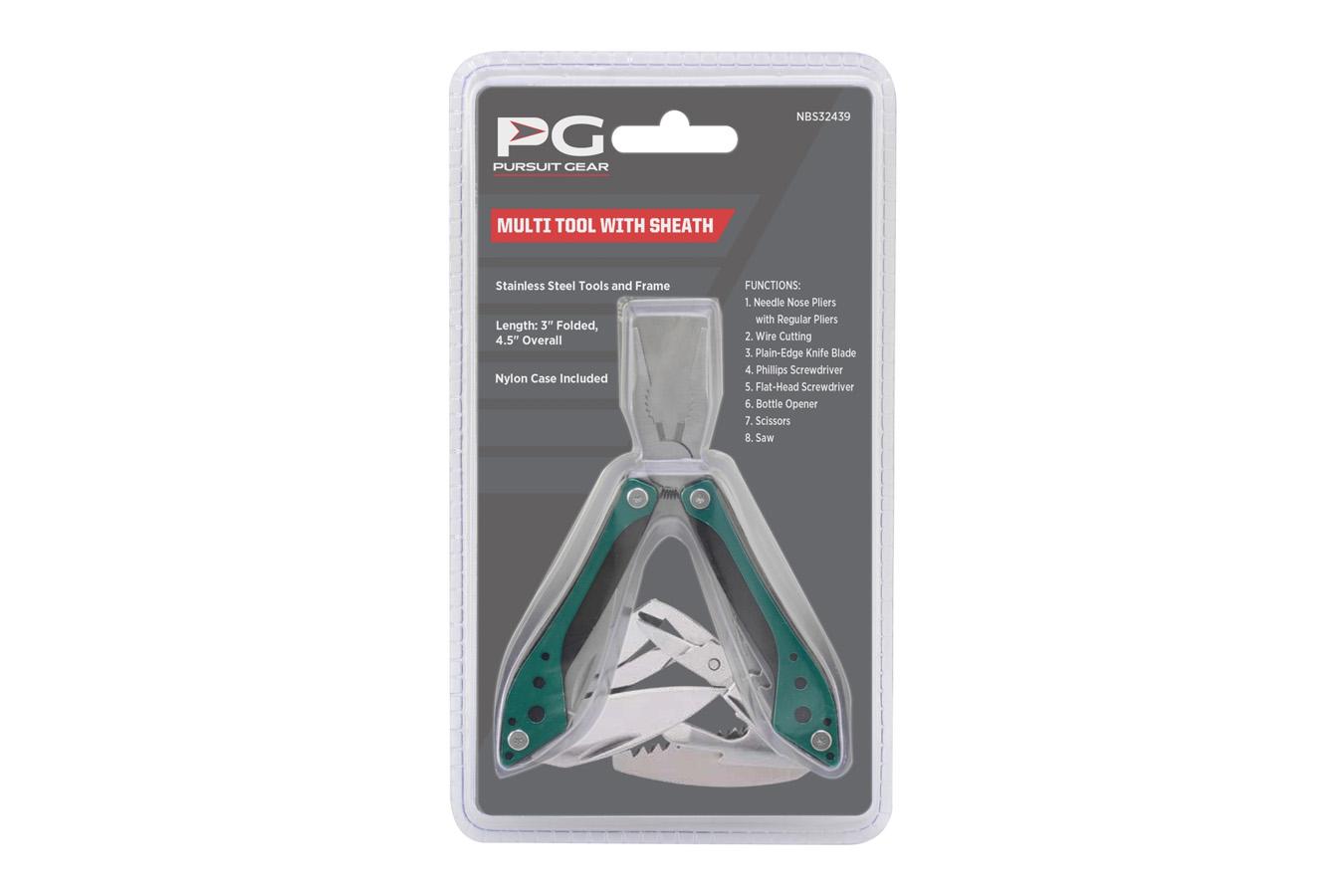PURSUIT GEAR Multi-Tool With Sheath