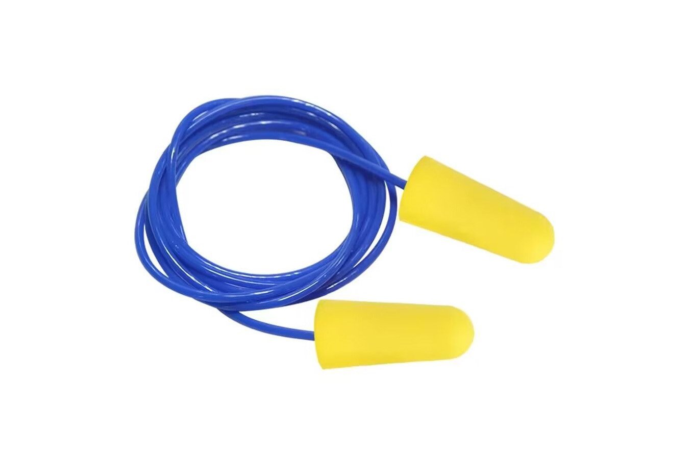 PURSUIT GEAR 3 Pairs PU Foam Earplugs with Ear Wire, Yellow