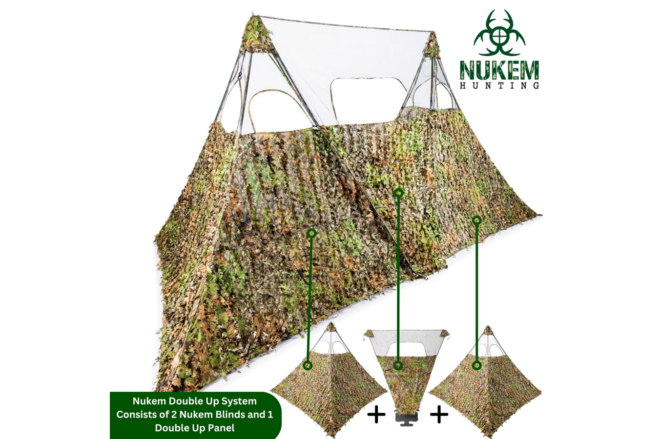 NUKEM Double Up System XL Mossy Oak Obsession 3D Leafy