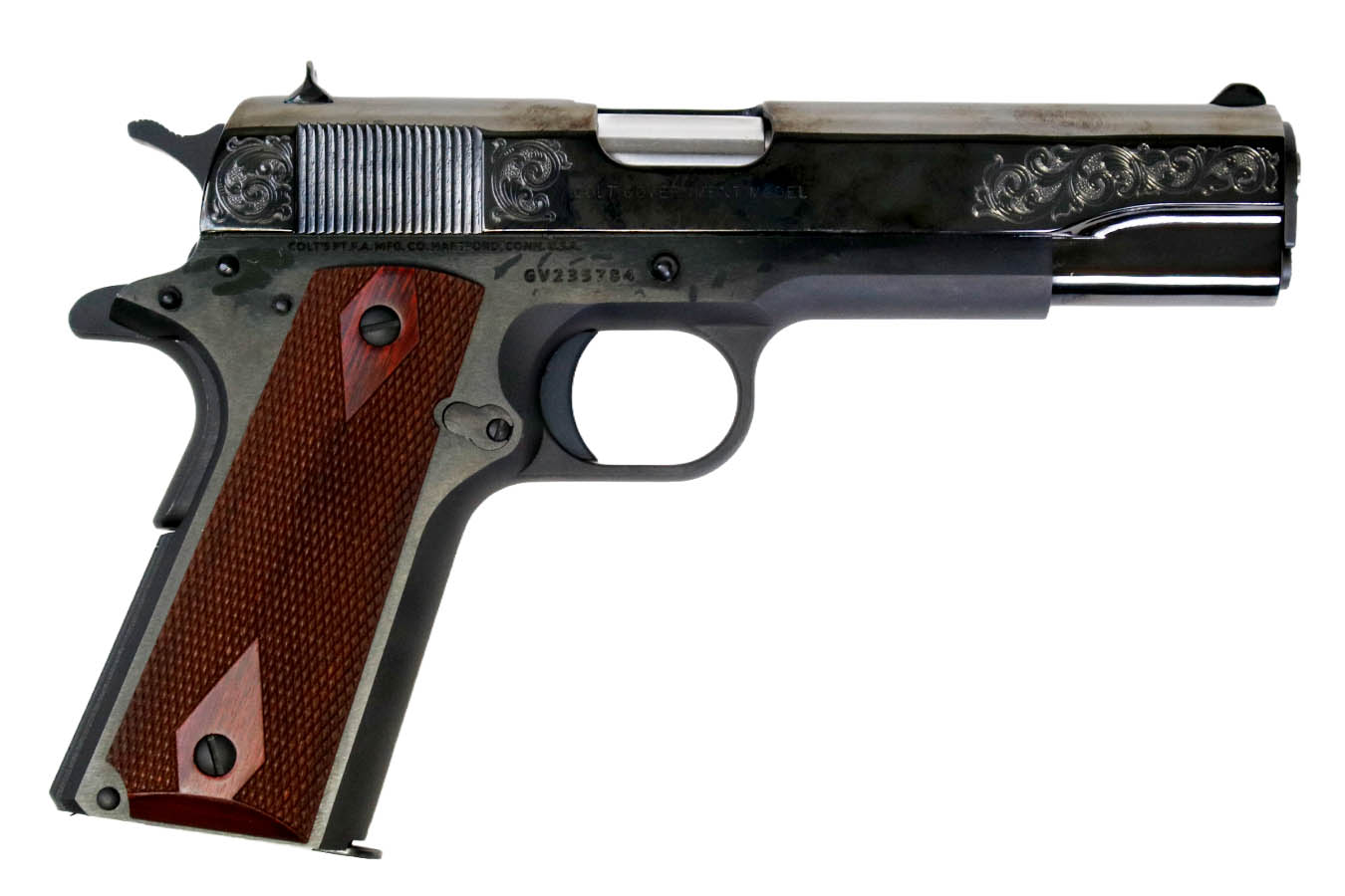 COLT 1911 Government Classic Engraved 45 ACP Semi-Auto Pistol