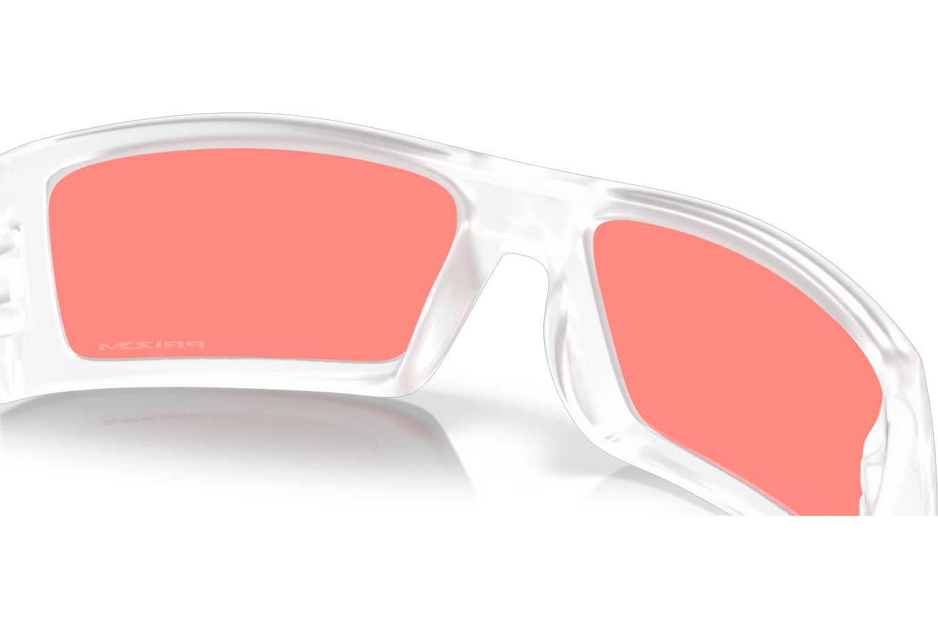 OAKLEY Gascan Sunglasses with Matte Clear Frames and Prizm Peach Lenses