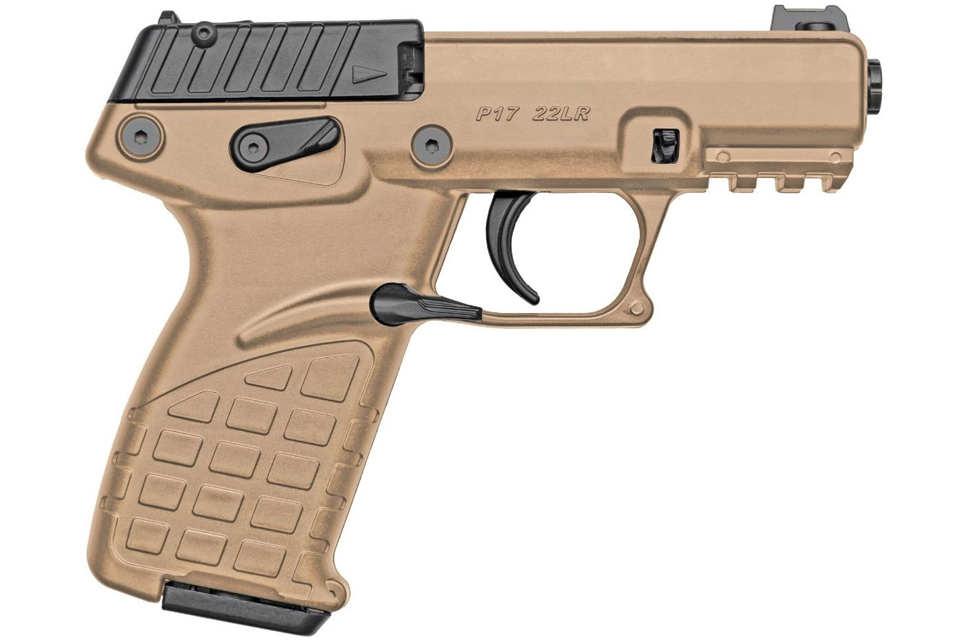 KELTEC P17 22LR 16-Round Semi-Automatic Pistol with Tan Finish