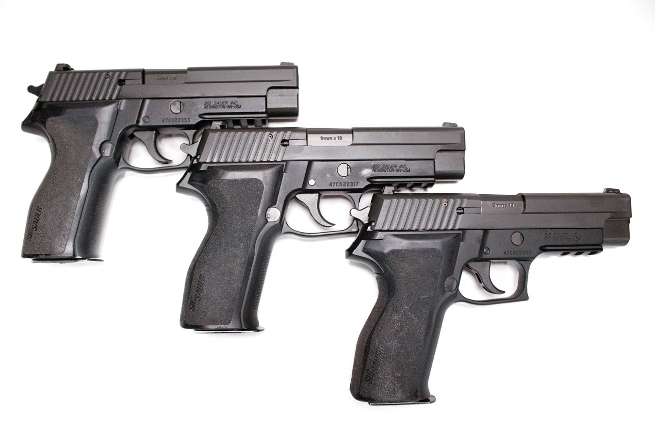 SIG SAUER P226 9mm DA/SA Pistols with SRT and Livonia Police Department Markings (Very Good Condition)