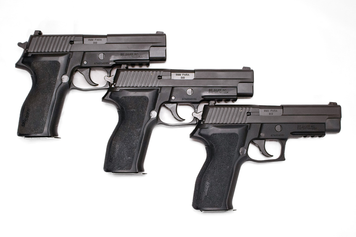 SIG SAUER P226 9mm DA/SA Police Trade-in Pistols with SRT Trigger (Very Good Condition)