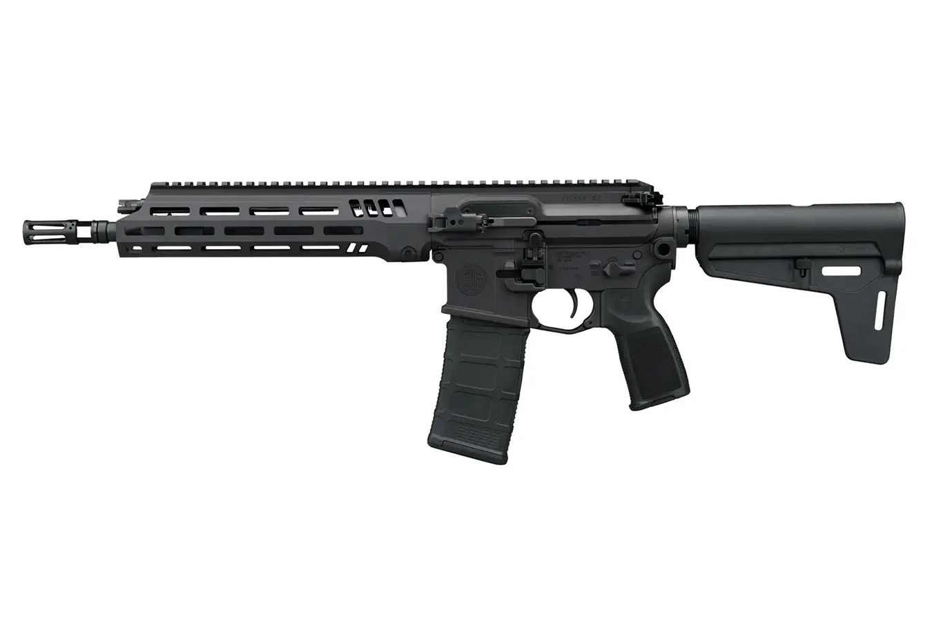 SIG SAUER SIG16 G3 5.56mm Pistol Driven AR-15 Pistol with BSL Brace and M-LOK Handguard