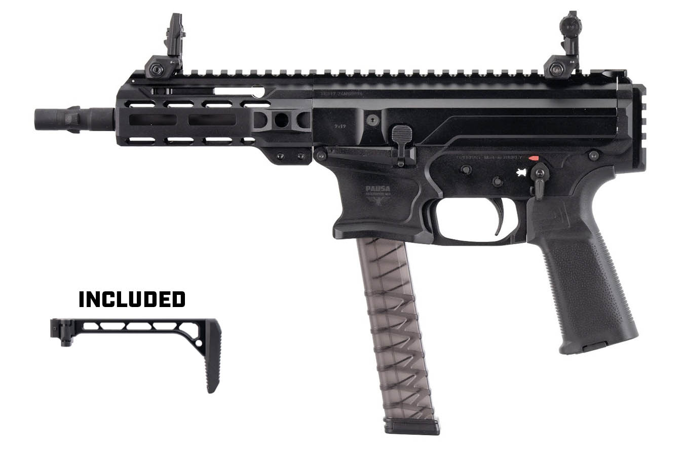 PANZER ARMS ARP 9 9mm Semi-Auto Pistol with BRC Pistol Brace (Glock Mag Compatible)