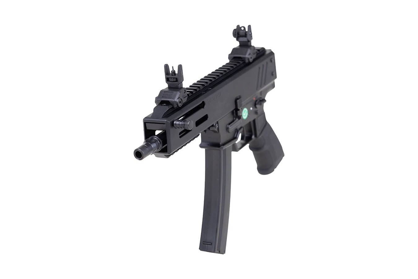 PANZER ARMS Han9 9mm Semi-Auto Pistol with Flip Up Sights and 6.5 Inch Barrel (MP5 Mag Compatible)