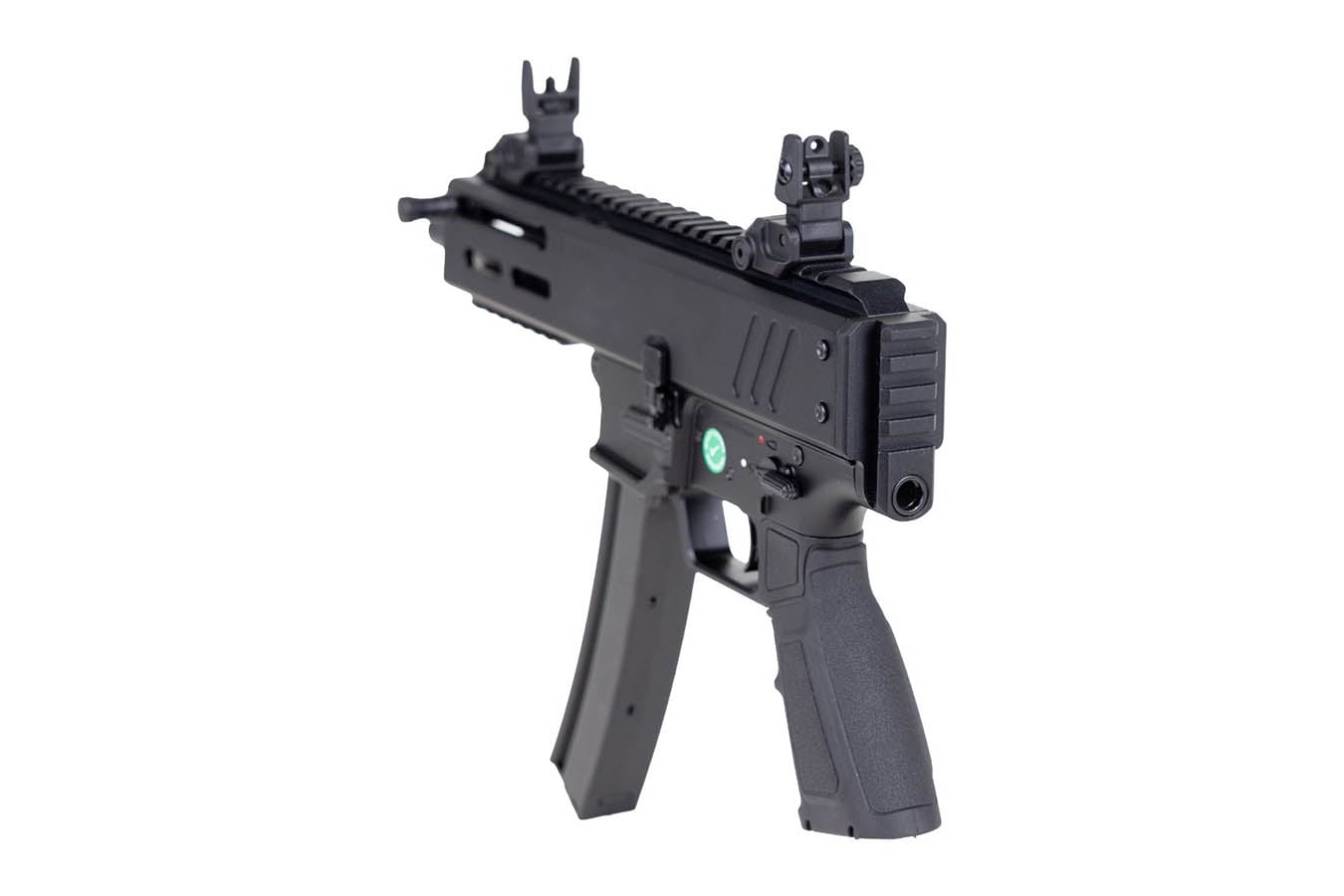 PANZER ARMS Han9 9mm Semi-Auto Pistol with Flip Up Sights and 6.5 Inch Barrel (MP5 Mag Compatible)