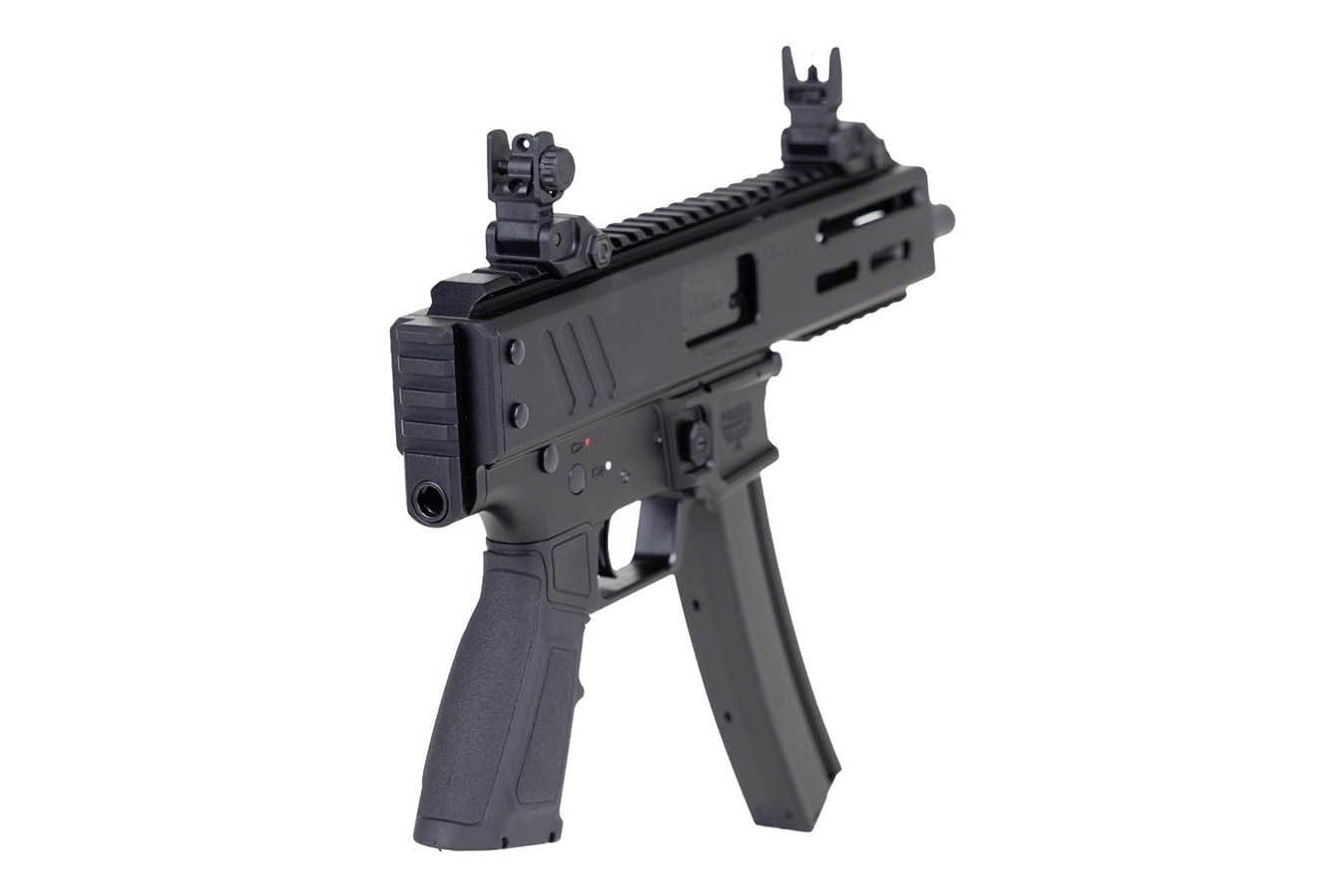 PANZER ARMS Han9 9mm Semi-Auto Pistol with Flip Up Sights and 6.5 Inch Barrel (MP5 Mag Compatible)