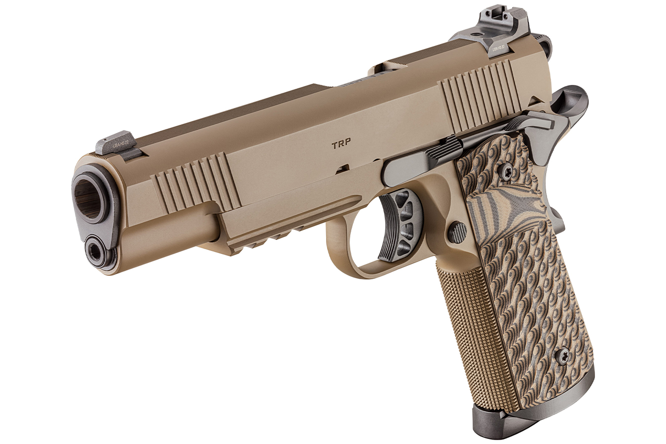 SPRINGFIELD 1911 TRP 45 ACP Firstline Pistol with Three 8-Round Magazines and Coyote Brown Cerakote FInish (LE)