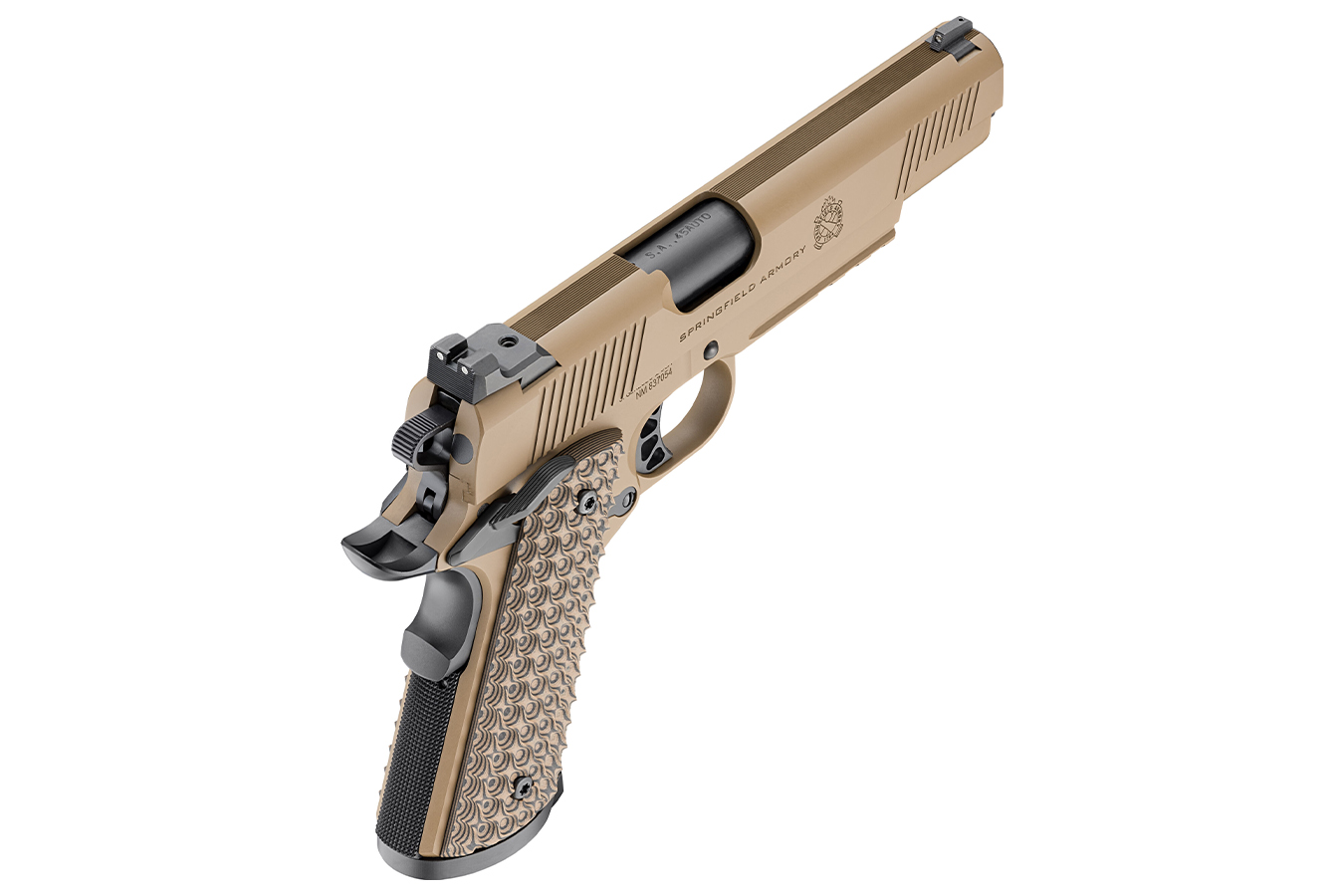 SPRINGFIELD 1911 TRP 45 ACP Firstline Pistol with Three 8-Round Magazines and Coyote Brown Cerakote FInish (LE)