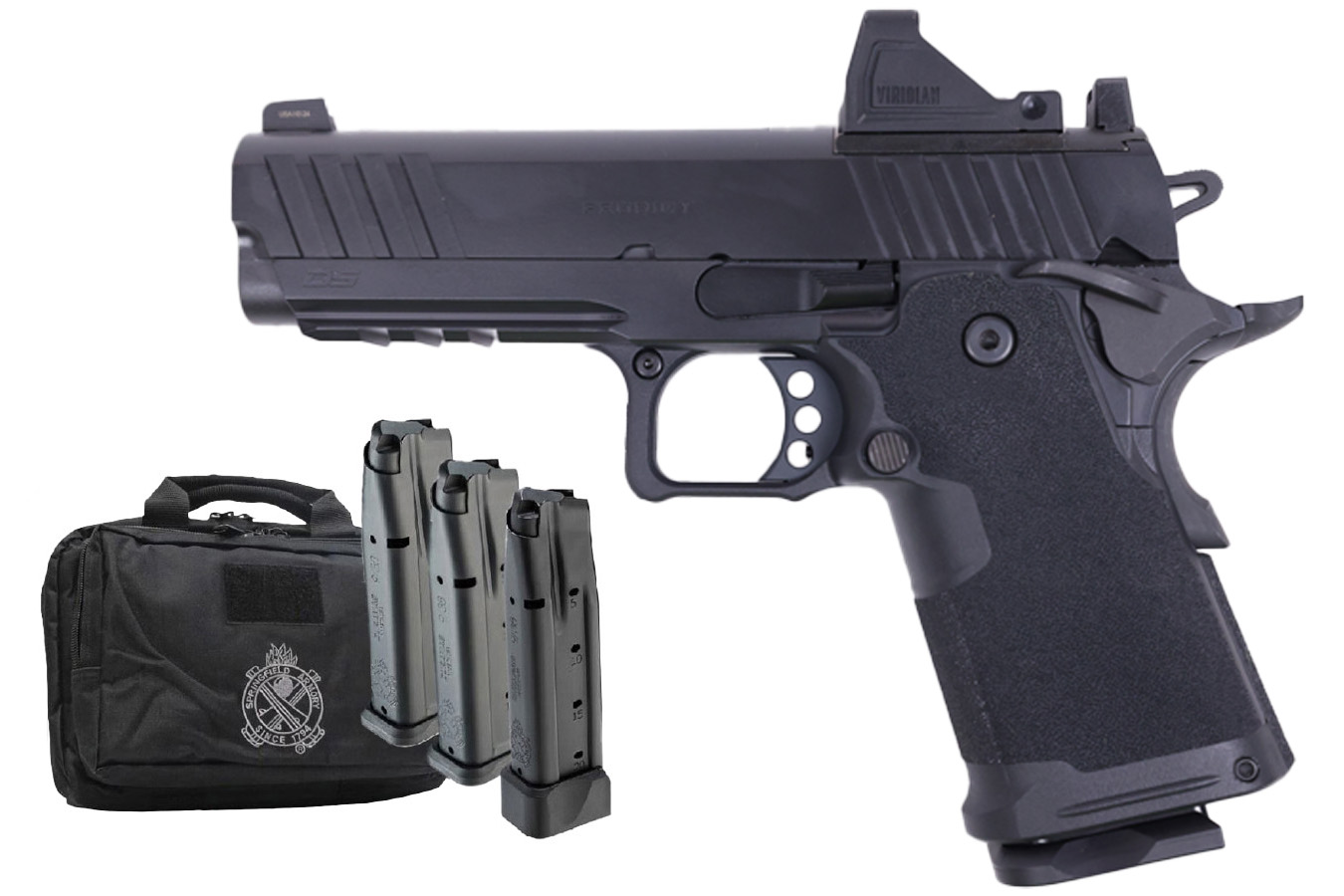SPRINGFIELD 1911 DS Prodigy Gear Pac 9mm Semi-Auto Optic Ready Pistol with Four Magazines, R
