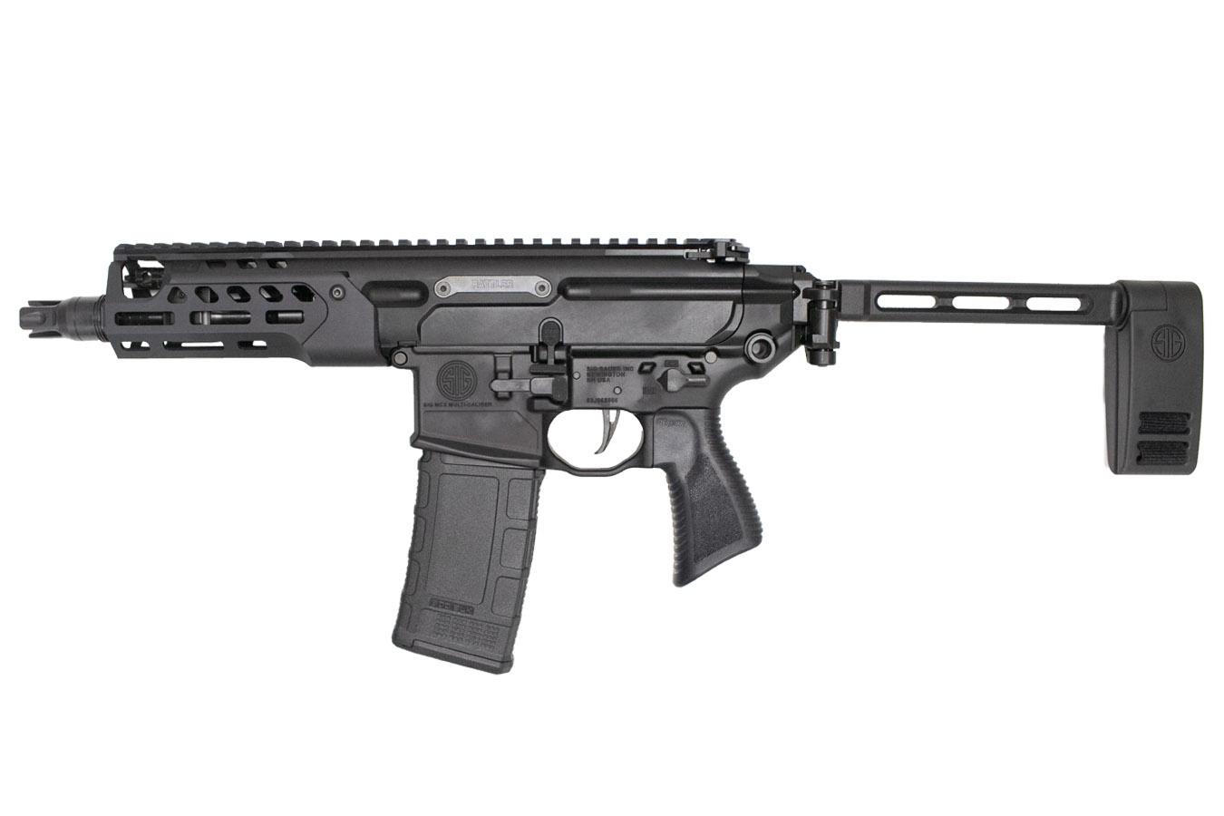 SIG SAUER MCX Rattler LT 300 Blackout Semi-Auto Pistol with Folding Pivoting Contour Brace