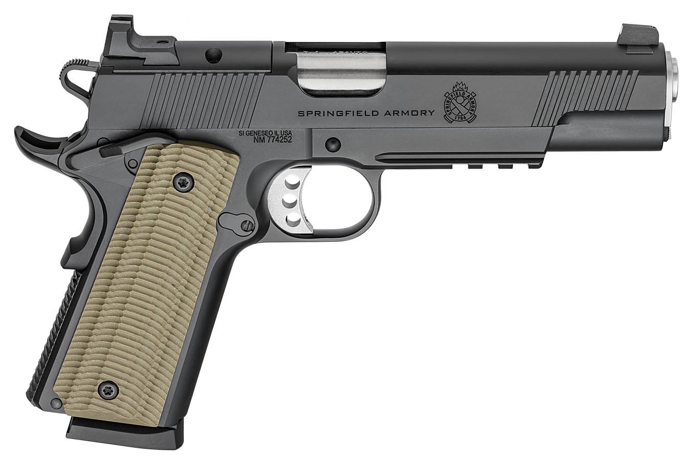 SPRINGFIELD 1911 Operator AOS 45 ACP Optic Ready Semi-Auto Pistol with 5 Inch Barrel