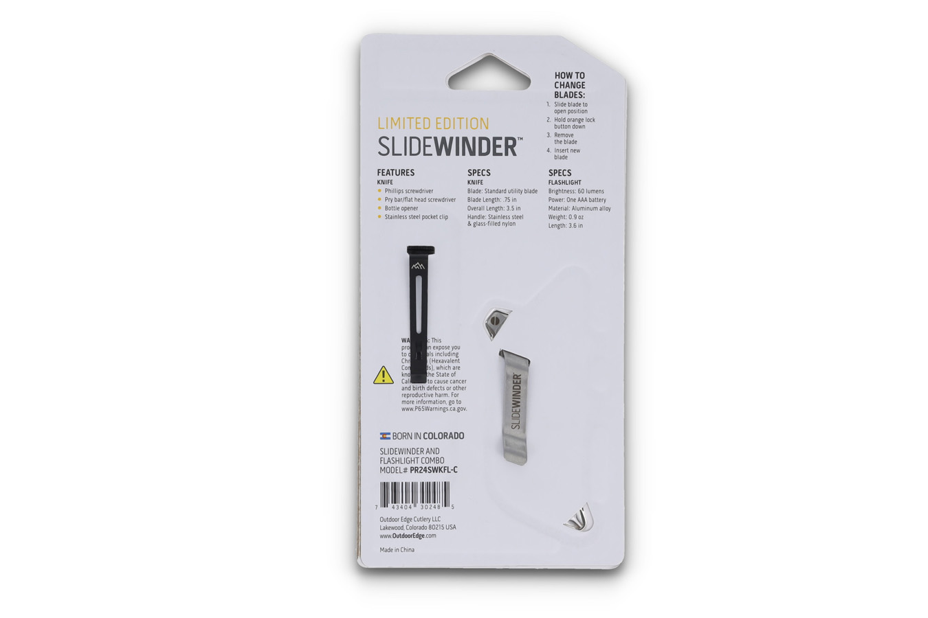 OUTDOOR EDGE Slidewinder and Pocket Flashlight