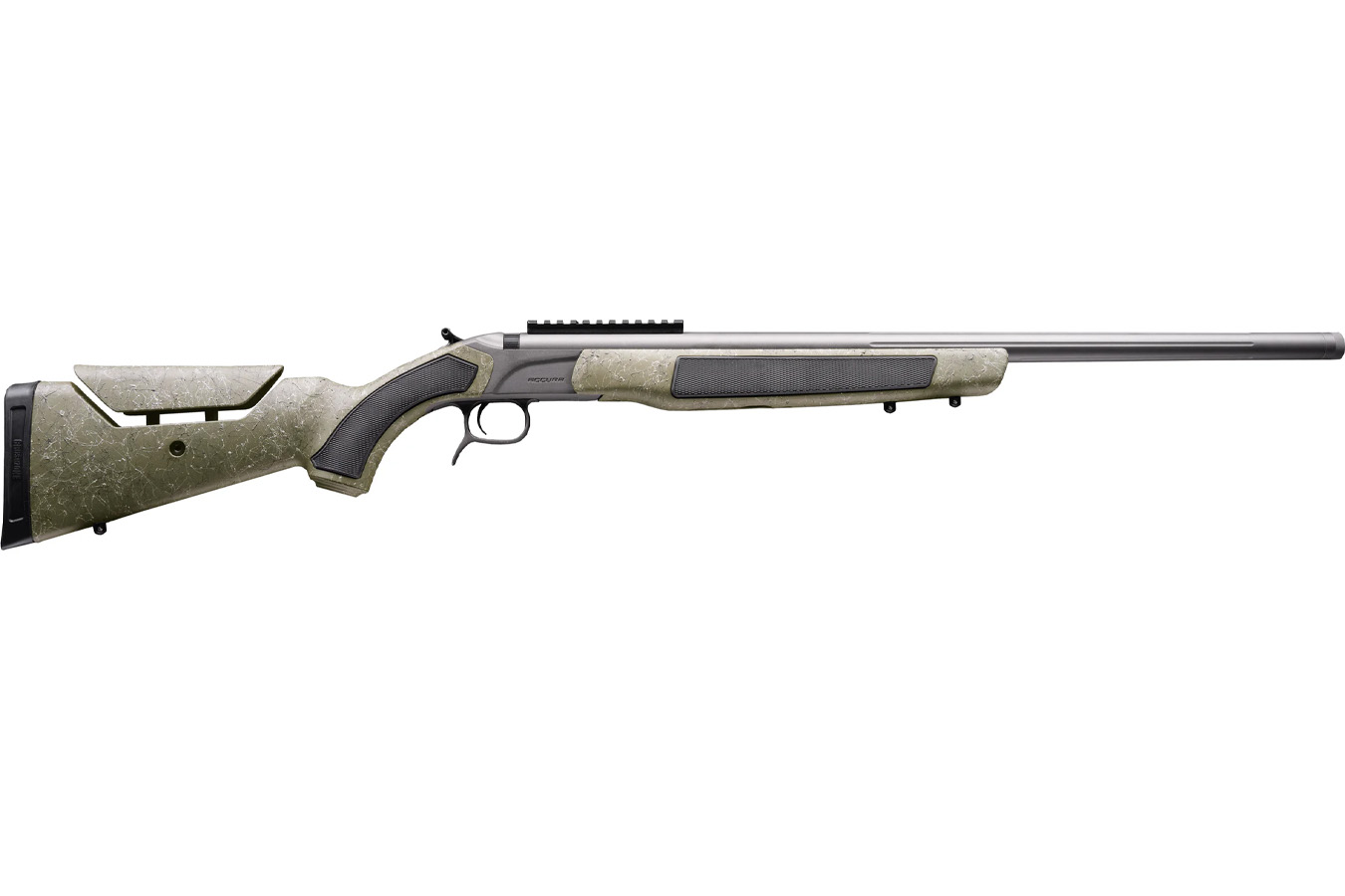 CVA INC Accura MR-X 50 Caliber Muzzleloader with a Cerakote Tungsten Barrel and Nitride and OD Green Stock