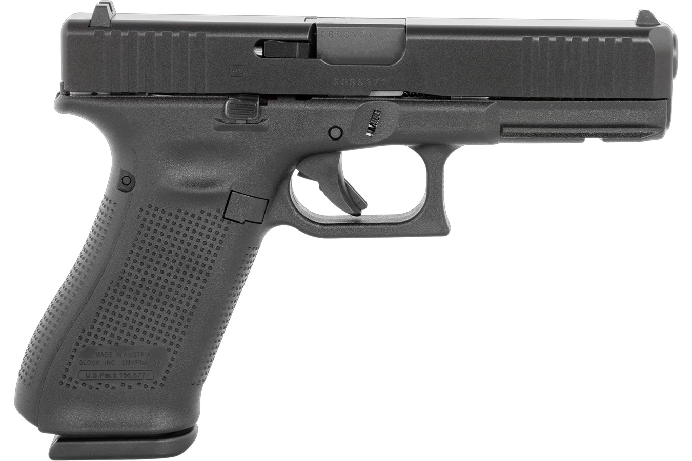 GLOCK 17V 9mm Full-Size Pistol with Front Serrations
