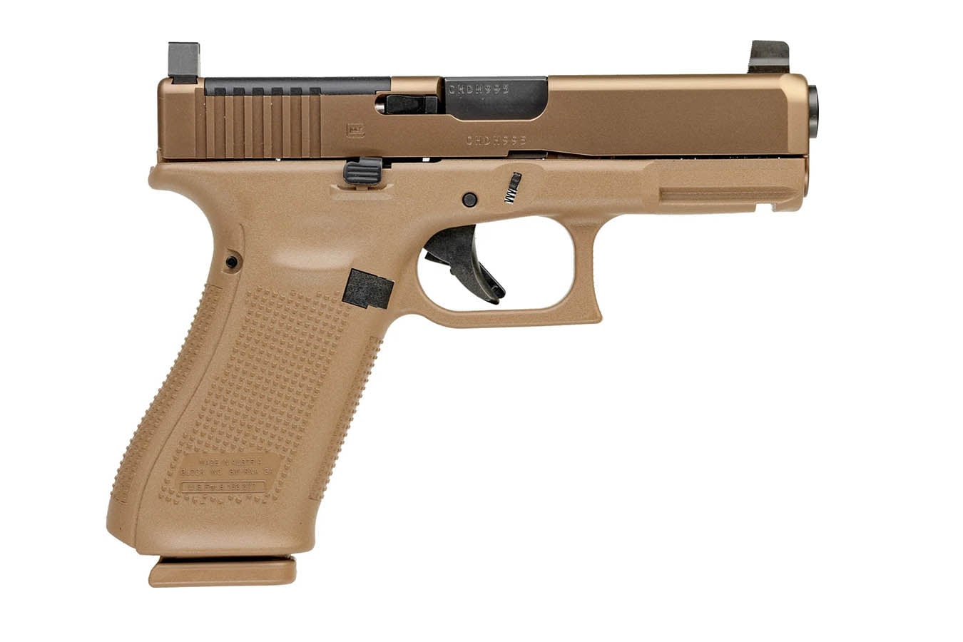 GLOCK 19X V MOS 9mm Optic Ready Pistol with Suppressor Height Sights