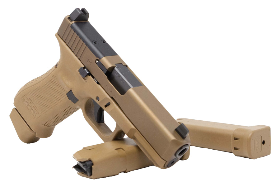 GLOCK 19X MOS 9mm Pistol with Coyote Frame and Slide