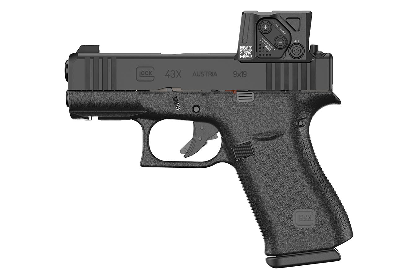 GLOCK G43X 9mm 15-Round Optic Ready Pistol with Aimpoint COA Red Dot Sight
