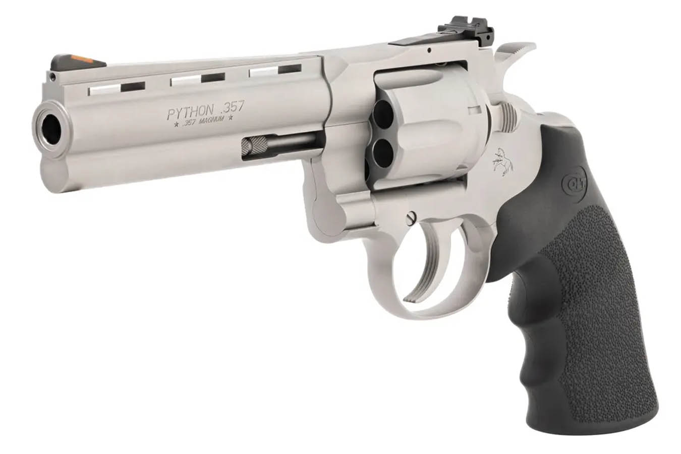 COLT Python 357 Magnum DA/SA Revolver with Matte Stainless Finish and 5 Inch Barrel