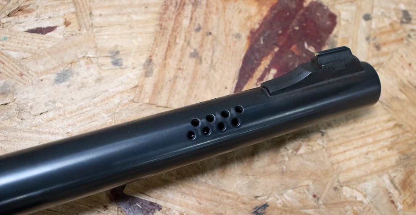 MOSSBERG 500A 12 Gauge Police Trade-In Shotgun with Wood Stock and Rifled Ported Barrel