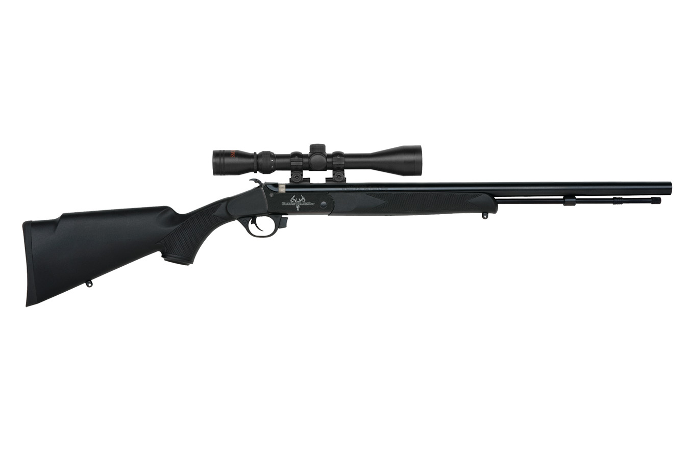 TRADITIONS Buckstalker XT .50 Cal Muzzleloader Black/Blued with 3-9x40 Scope