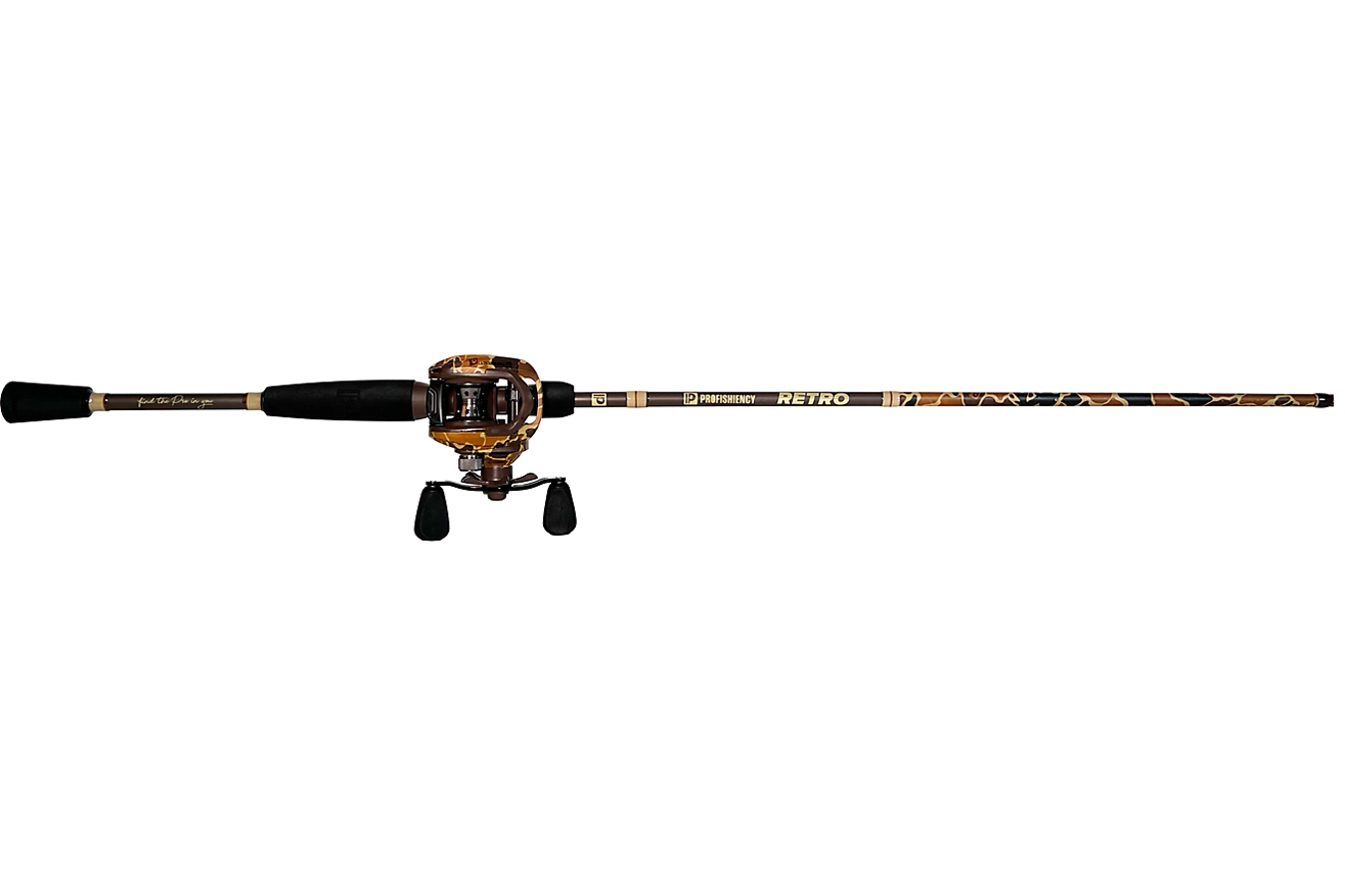 PROFISHIENCY Retro 7 ft MH Freshwater Baitcast Combo Rod