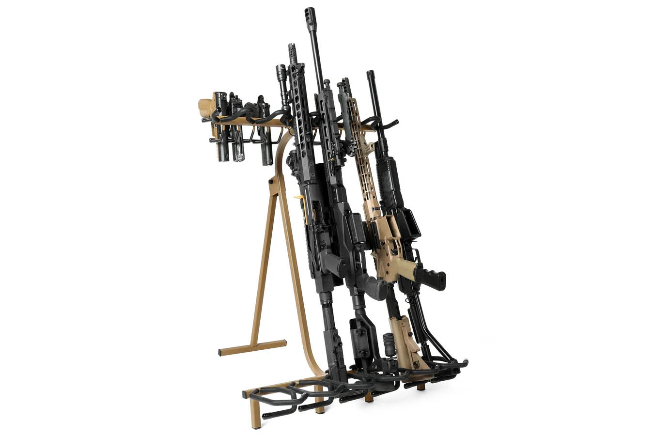 SAVIOR Mobile Firearm Rack Stand - 6 Rifles and 8 Pistols