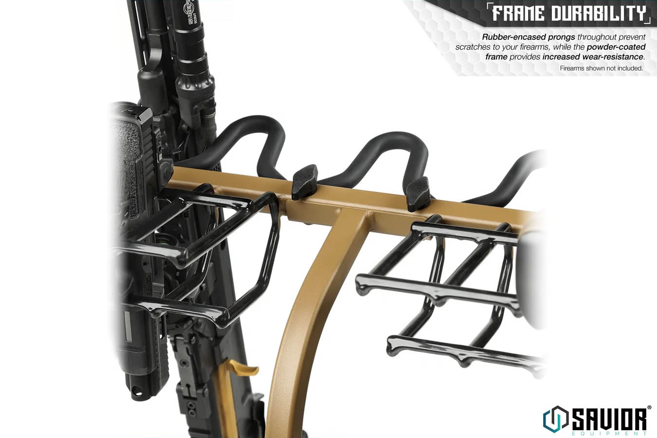 SAVIOR Mobile Firearm Rack Stand - 6 Rifles and 8 Pistols