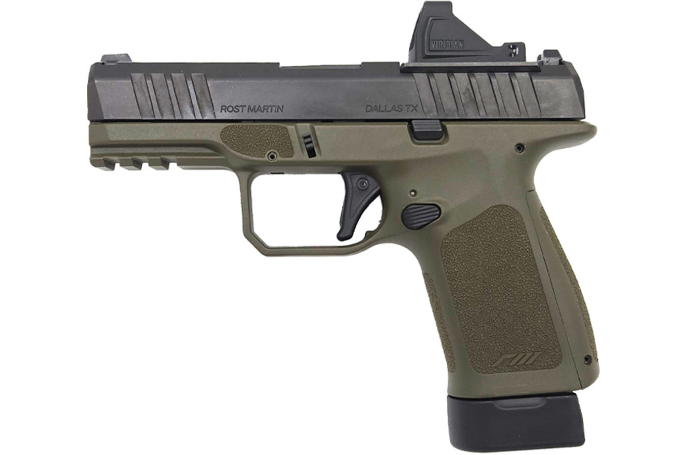 ROST MARTIN RM1C 9mm Optic Ready ODG Pistol with Viridian RFX Red Dot, 4 Mags and Savior Bag