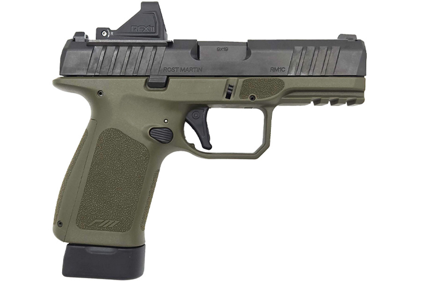 ROST MARTIN RM1C 9mm Optic Ready ODG Pistol with Viridian RFX Red Dot, 4 Mags and Savior Bag