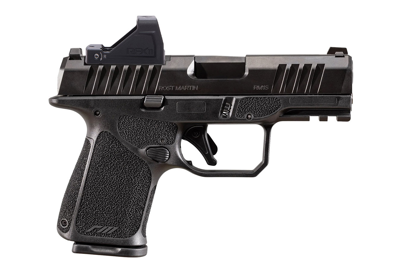 ROST MARTIN RM1S 9mm Semi-Automatic Pistol with Viridian RFX11 Green Dot, Four Magazines