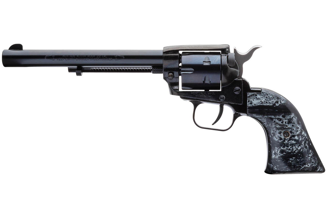 HERITAGE Rough Rider 22LR Rimfire Revolver with Black Pearl Grips