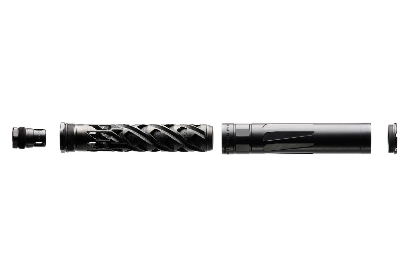 DEAD AIR RXD22TI 22 Long Rifle Suppressor, Black